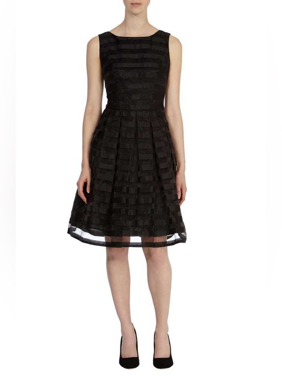 Nanette Lepore Dresses & Skirts - Classic Black Sleeveless Fit & Flare Dress Nanette lepore striped mesh